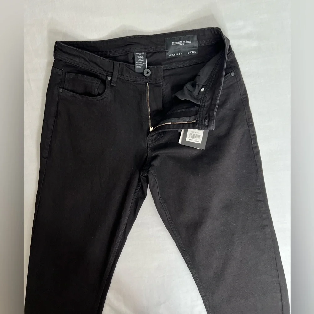 NYC The Perfect Jean Men’s Athletic Fit Stealth Black Size 34 X 30 NEW